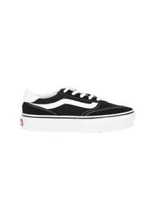 Vans Brooklyn Ls Platform Women's Sneakers Black White VDC4 BA2 - uede/canvas black/white - View 1
