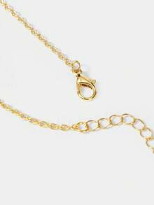 THE POWERPUFF GIRLS X SHEIN Collares de cadena para mujer - Dorado - Ver 4