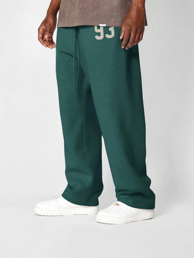 Drop Crotch Jogger Sweatpants With Drawstring Waist
