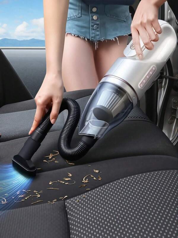 Mini Car Vacuum Cleaner -Powerful Suction. High-Performance. Compact & 12V Efficient - Effortlessly Cleans Every Gap And Groove In Your Car Interiol