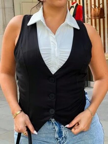 NegzBox Chaleco De Traje De Chaqueta