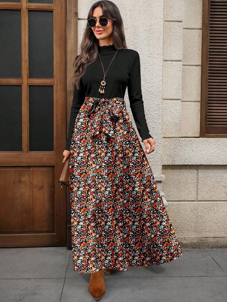 Vestido largo casual y elegante para mujer, otoño/invierno