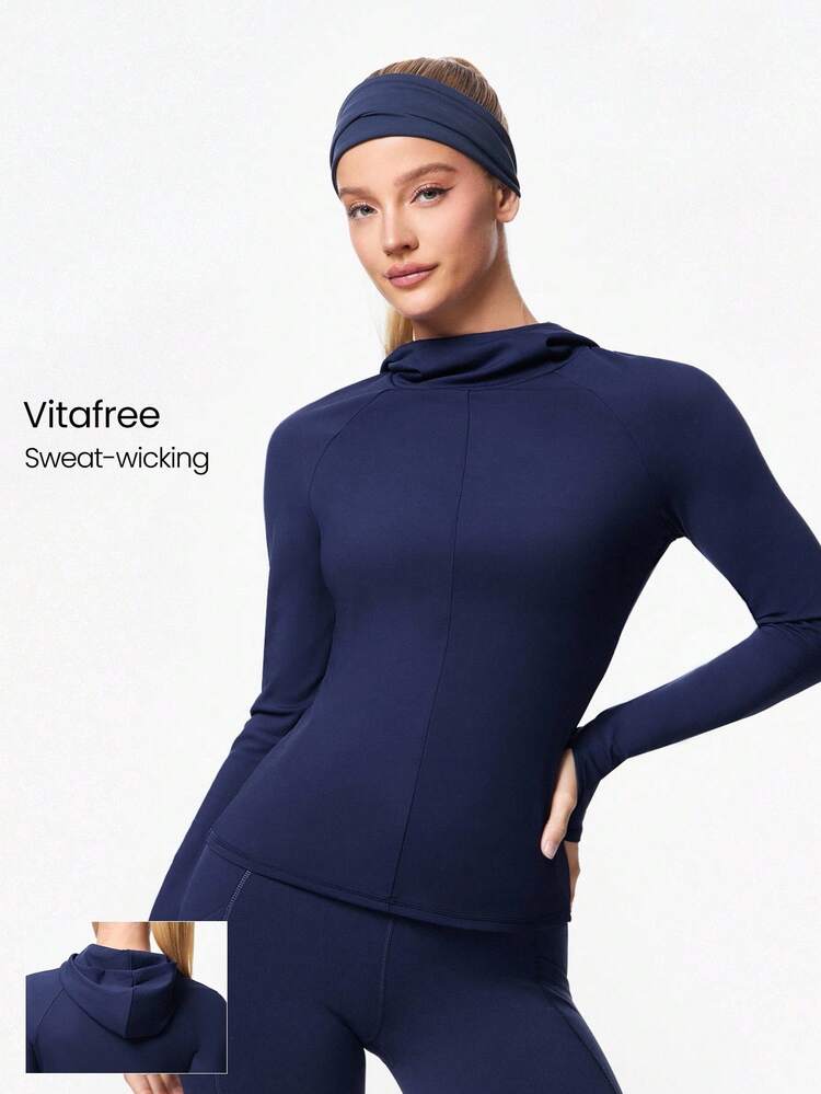 Cloud Chaser Soft Lightweight Quick-Dry Breathable Hip Length Slim Fit Matte Finish Hooded Pullover  Daily Casual Spring Summer