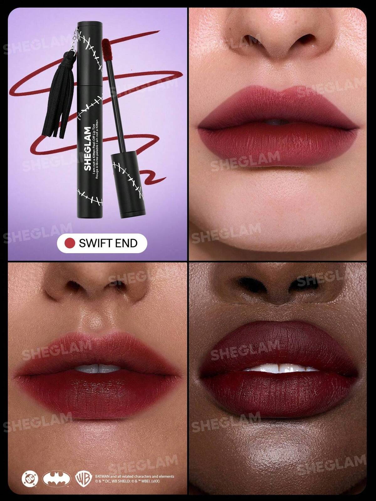CATWOMAN™ | SHEGLAM I Am Not A Kitten Peel-Off Lip Tint-Swift End