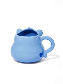SHEIN X Care Bears Mug en céramique bleu de 450 ml avec motif ourson de dessin animé, Cheer Bear, cadeaux