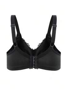 SHEIN 1 Áo ngực không dây ren chắp vá cỡ lớn, nâng ngực - màu đen - Xem 7