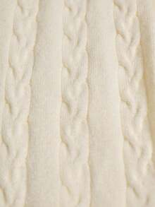 Rafferiza Set de vestido de tirantes vintage y cárdigan de 2 piezas - Beis - Ver 8