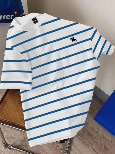 Claim Dot เสื้อยืดลำลองลายม้าลายคลาสสิก ยูนิเซกส์, เสื้อยืดกราฟิกแฟชั่น