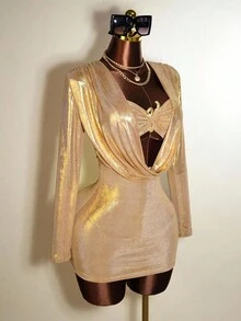 Mistrie Sexy Slim Fit Long Sleeved Bodycon Dress