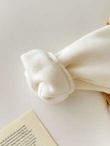 6pcs Baby Boy Casual Solid Color Knit Sweatshirt And Elastic Waist Pants Set, Autumn/Winter Fall - Multicolor - View 4