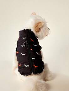PETSIN 1pc Dog Print Pet Jacket