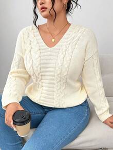 Elenzga 大码女式针织开衫，简约时尚外套，纯色蝴蝶结设计，秋冬款