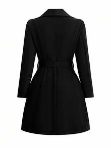 SHEIN Tall 高个系列女士秋冬百搭修身长款大衣