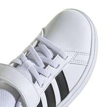 Adidas Grand Court 2.0 Kids' Sneakers Cloud White / Core Black Shoes IH5529 - Trắng mây / Đen cơ bản / Trắng mây - Xem 6
