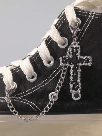 Grunge Punk 1 pieza Decoración de estrella con estilo punk para botas, manualidades para el hogar, regalo para fiesta festiva