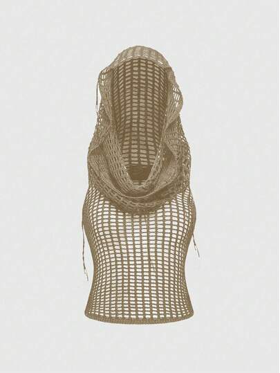 Kawaii Y2K Distressed Hoodie Knit Top, Versatile