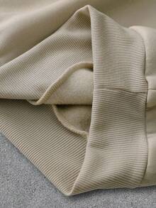 Manfinity Homme Men's Letter Print Crew Neck Long Sleeve Sweatshirt And Drawstring Waist Sweatpants Set, Fall Clothes