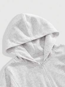 ROMWE MEN Men's Casual Solid Color Hoodie, Fall Winter - Multicolor - View 3