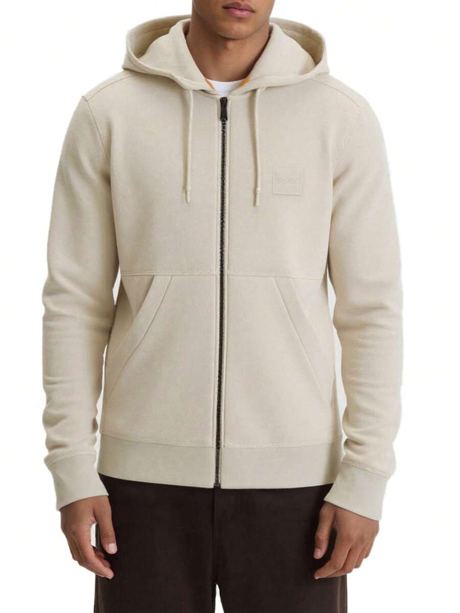 Hugo Boss Men's Sweatshirt Light Beige - Yellow - View 1