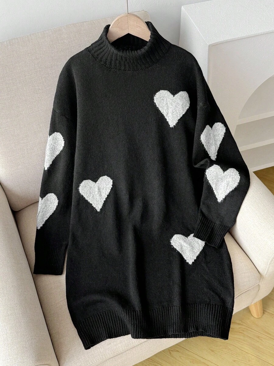 女童毛衣裙,秋冬冬季圣诞节万圣节新品 - 彩色 - 查看 1