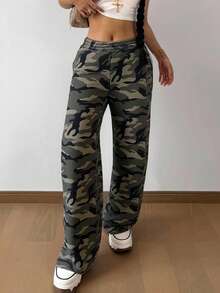 SHEIN Tween Girls' Casual Drawstring Waist Loose Sweatpants, Back-To-School, Cool Basics, Versatile Daily Wear Winter Fall Festival, Halloween, Christmas, New Year, Christmas Gift Great For Casual & Daily Wear & School Daily - Multicolor - View 4