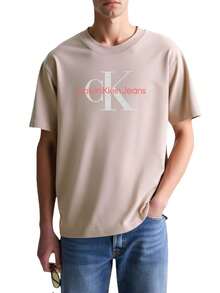 Calvin Klein Men's T-shirts Beige - Beis - Ver 1