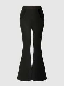 Tween Girls' Casual Comfortable Mid-Waist Flared Thermal Lined Leggings, Autumn/Winter