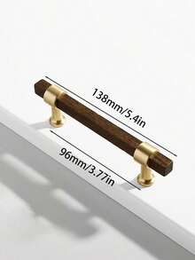 1 件实木橱柜抽屉把手 - 现代简约山毛榉木和黑胡桃木把手，北欧风格衣柜木制旋钮 - 彩色 - 查看 22