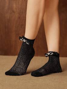 MOTF PREMIUM WOMEN CREW SOCKS - Black - View 10
