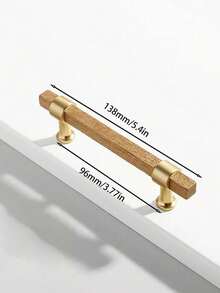 1 件实木橱柜抽屉把手 - 现代简约山毛榉木和黑胡桃木把手，北欧风格衣柜木制旋钮 - 彩色 - 查看 18