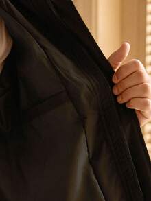 Manfinity VCAY Chaqueta con cremallera de manga larga para hombre Li Na, para otoño e invierno - Negro - Ver 4