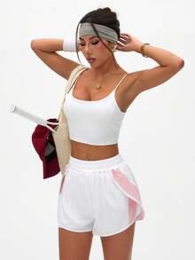 Sovereign Charm 女式拼色拼接运动短裤