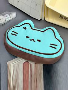 1pc, Cute Cat Shaped Large Capacity Stationery Storage Bag, Travel Makeup Bag, Portable Large Capacity Women's Makeup Bag Storage Bag, Oversized Storage Bag, Student Party Pencil Pencil Pencil Pencil Case - Multicolor - View 6