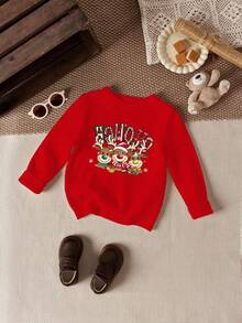 SHEIN Suéter de Tricô Minimalista Clássico de Natal Fofo com Padrão de Três Renas Corajosas Comemorando o Natal, Adequado para Outono/Inverno, Adequado para o Natal - Branco - Visão 2