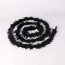 1pc 2M Feather Cord Ribbon, Beautiful Decoration For DIY Crafts, Christmas, New Year Accessories - Multicolor - View 28