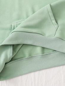 少女休闲可爱粉色蝴蝶结刺绣卫衣