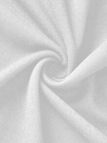 SHEIN EZwear 3件套女士深V领紧身休闲长袖T恤套装，白色，秋冬 - 白色 - 查看 9