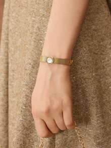 MOTF PREMIUM VÒNG TAY MẠ VÀNG 14K - trắng - Xem 7