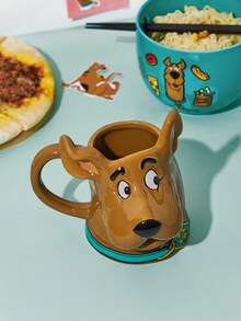 SCOOBY-DOO X SHEIN 450ml Cartoon Dog Pattern Ceramic Mug