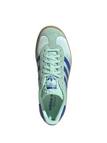 Adidas Gazelle Bold 女士运动鞋 透明薄荷绿/亮蓝色/金色金属色 JI2702 - 薄荷綠/亮藍/金金屬 - 查看 3