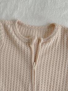 Loomiva 新生男婴/女婴条纹针织柔软圆领长袖连体衣和裤子两件套 - 彩色 - 查看 6