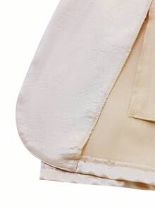 GlowEve CURVE 大码女式新款高品质薄款西装外套，休闲时尚通勤百搭上衣，优雅商务风格西装外套 - 杏色 - 查看 7