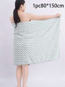 SHEIN Basic living 1/3/8pcs Coral Fleece Super Fine Fiber Bathroom Towel/Bath Towel, Soft And Absorbent Striped Washcloth Or Bath Towel For Home, Bathroom, Pool, Beach Back To School For Beauty Salon Home Bathroom