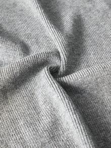 Maija 2025秋冬纯色前扣无袖针织上衣，优雅都市时尚，适合职场、通勤、商务、办公室、婚礼嘉宾、派对、音乐会 - 灰色 - 查看 8