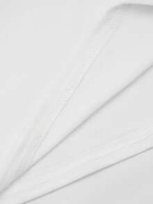 EMERY ROSE Christmas Women's Plus Size Graphic Alphabet Letter T-Shirt - Polyester Knit Fabric, Short Sleeve, Round Neck, Pullover, All-Season, No Belt, No Detail, Black Style