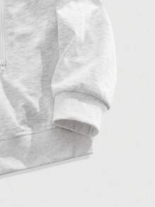 ROMWE MEN Men's Casual Solid Color Hoodie, Fall Winter - Multicolor - View 4