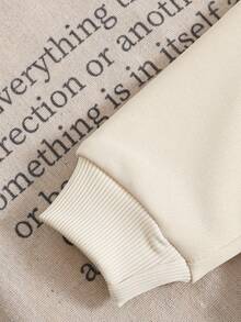 SHEIN Moletom infantil masculino com estampa de animais e gola redonda, manga comprida, fofo e casual, adequado para atividades ao ar livre, outono/inverno - Multicolorido - Ver 3