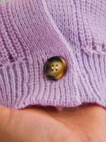 CosyJoli Cárdigan de mujer talla grande con mangas raglán, estampado de bloques de color y rayas, para uso casual y diario en otoño/invierno - Multicolor - Ver 6