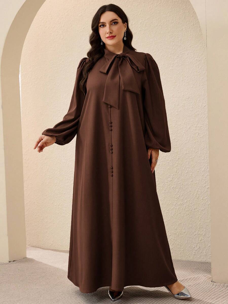 Al Najma Plus Size Women's Turkish Maxi Dress & Arabic Traditional Abaya