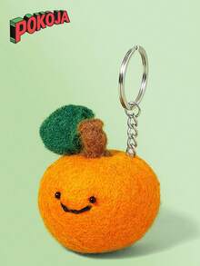 POKOJA LAND Handmade Fruit Felt Keychain Adorable Fruit Bag Charm - Multicolor - View 5